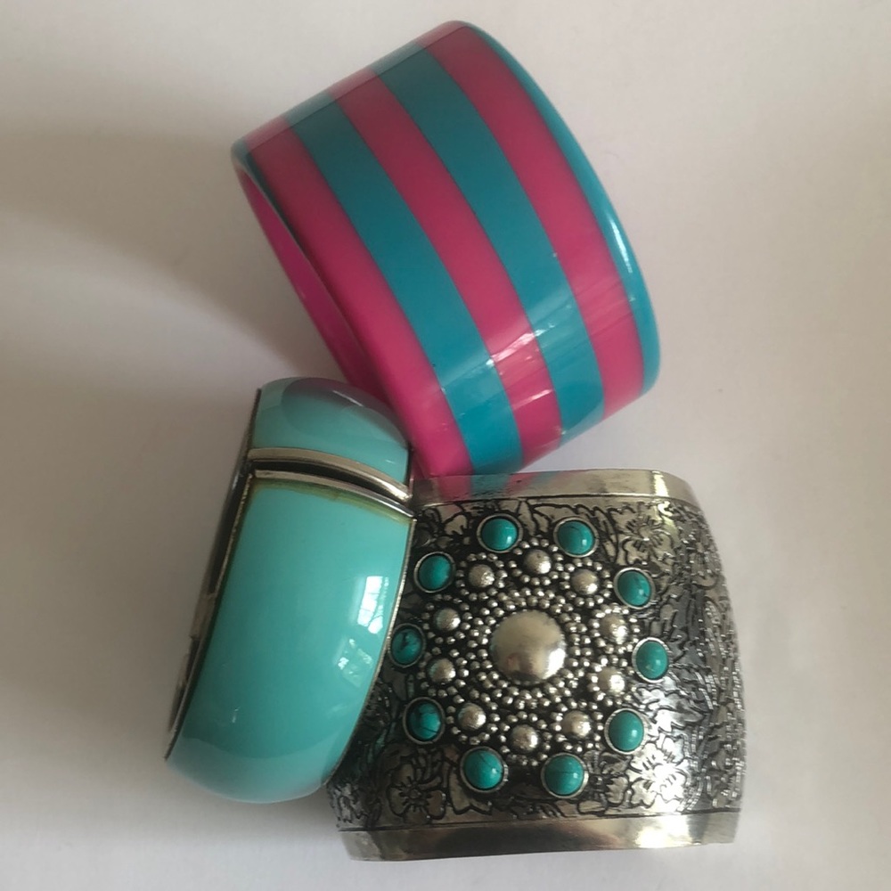 Three vintage bangles